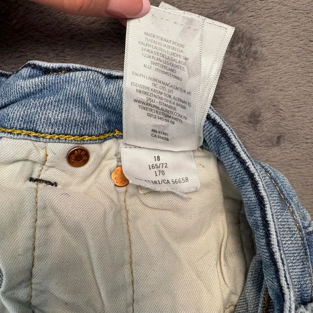 Polo Ralph Lauren Jeans Mens 30 Light Blue‎ Slim Fit Stretch Denim Pants